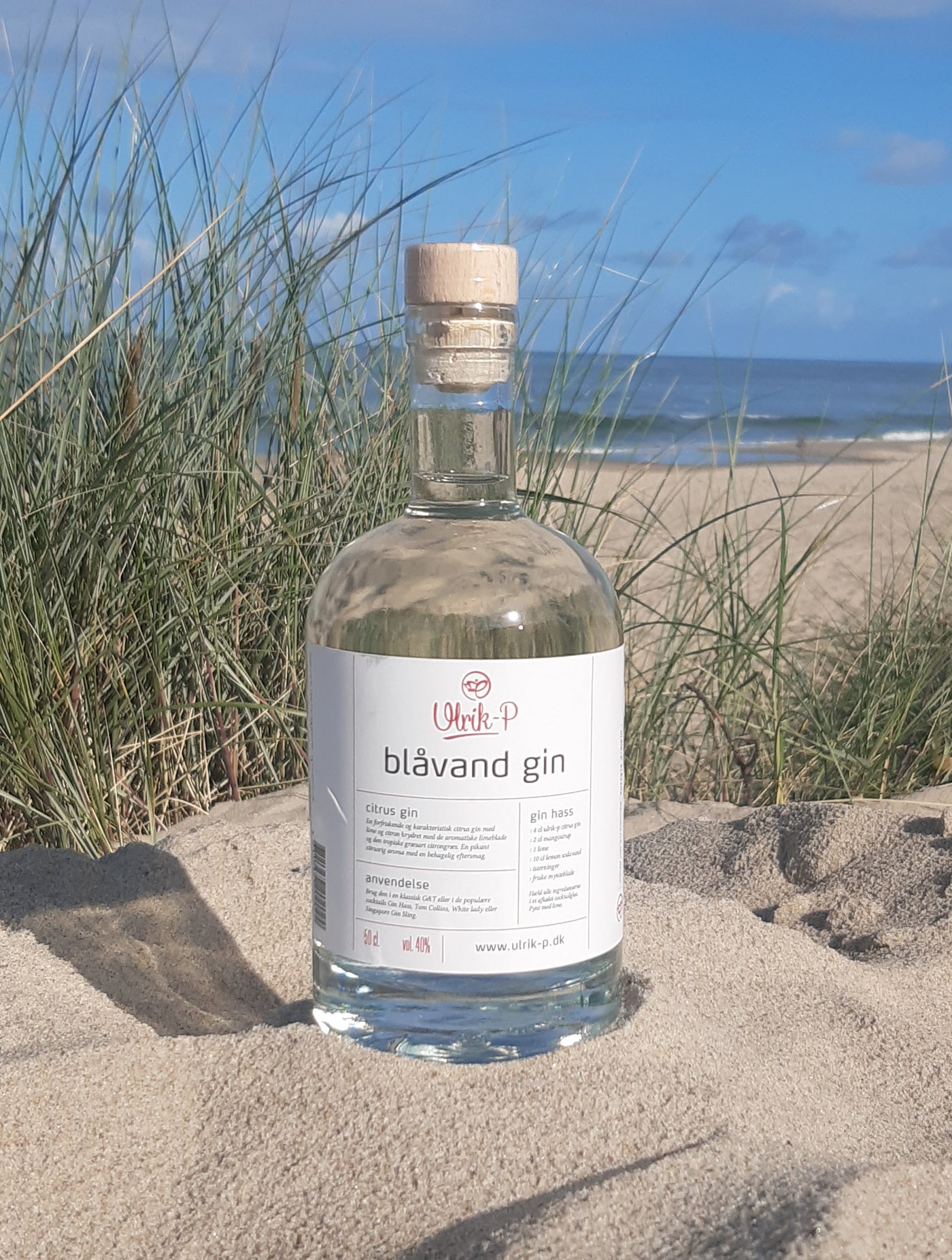 ULRIK P HELT EGEN BLÅVAND GIN 40 % 50 CL.