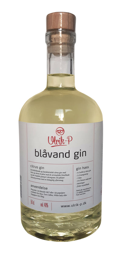 ULRIK P HELT EGEN BLÅVAND GIN 40 % 50 CL.