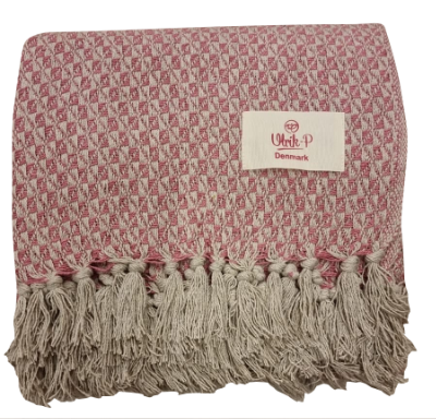 Plaid "Harekløver" - genanvendt bomuld