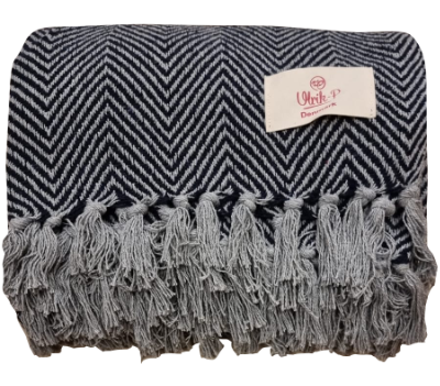 Plaid "Nordby" - genanvendt bomuld