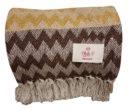 Plaid "Mandø" - genanvendt bomuld