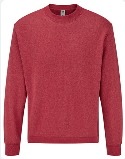Fruit of the Loom - classic sweatshirt - heather red