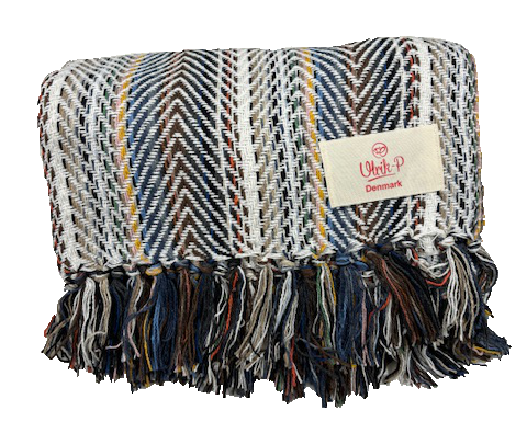 Plaid "Fredericia" - genanvendt bomuld