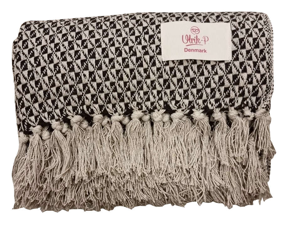 Plaid "Strandstar" - genanvendt bomuld