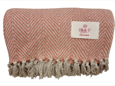 Plaid "Laks" - genanvendt bomuld