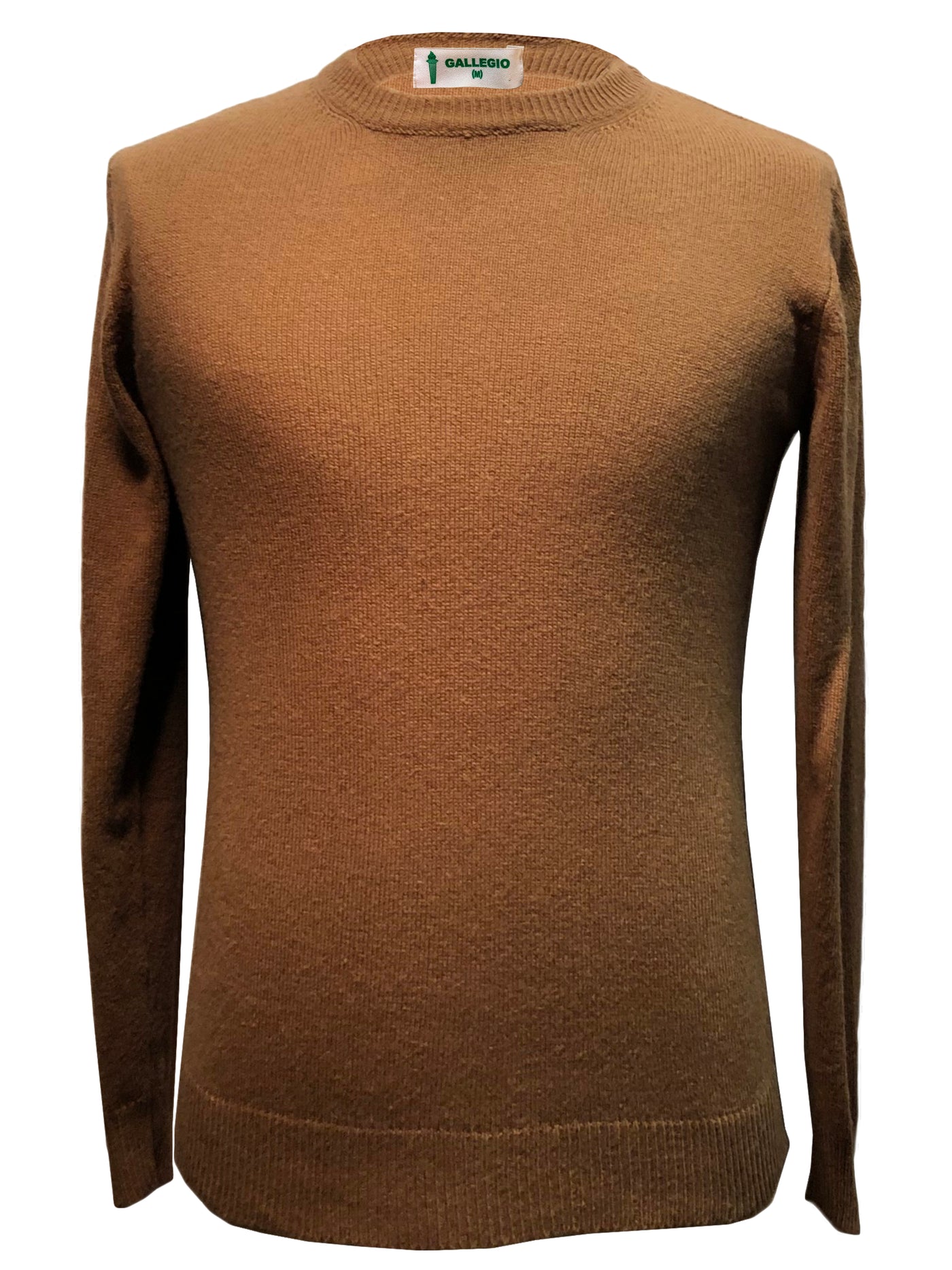 GALLEGIO SWEATER I 100 % PREMIUM LAMBSWOOL SWEATER - chocolate