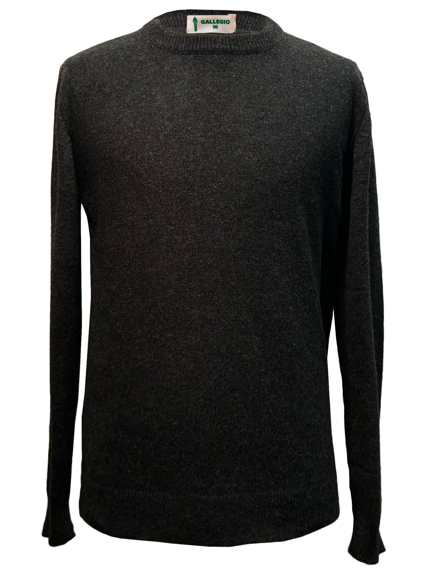 GALLEGIO SWEATER I 100 % PREMIUM LAMBSWOOL SWEATER - Koksgrå Melange