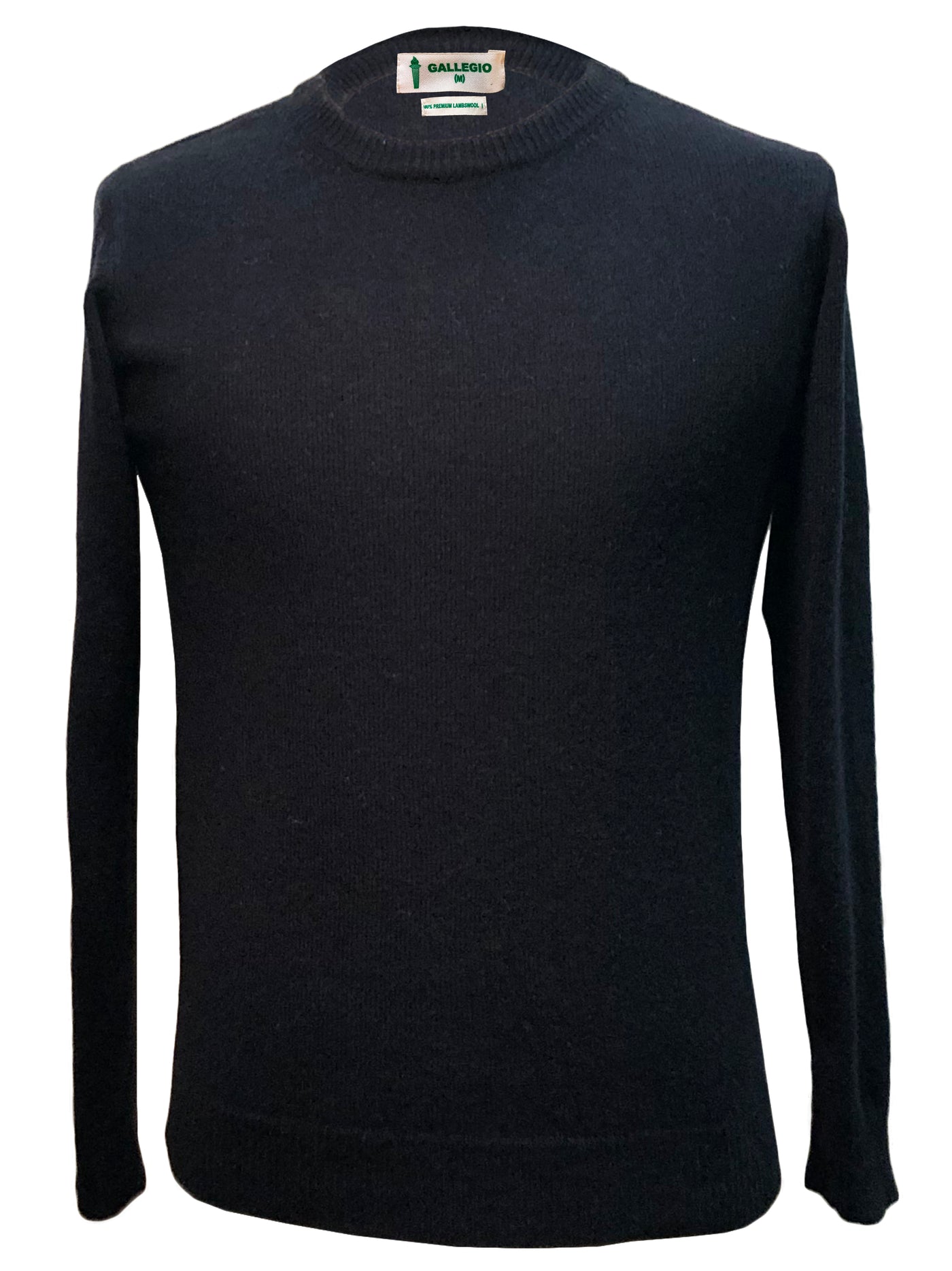 GALLEGIO SWEATER I 100 % PREMIUM LAMBSWOOL SWEATER - Sort