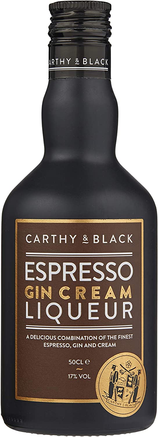 CARTHY & BLACK ORIGINAL ESPRESSO GIN CREAM LIQUEUR 17% 50CL