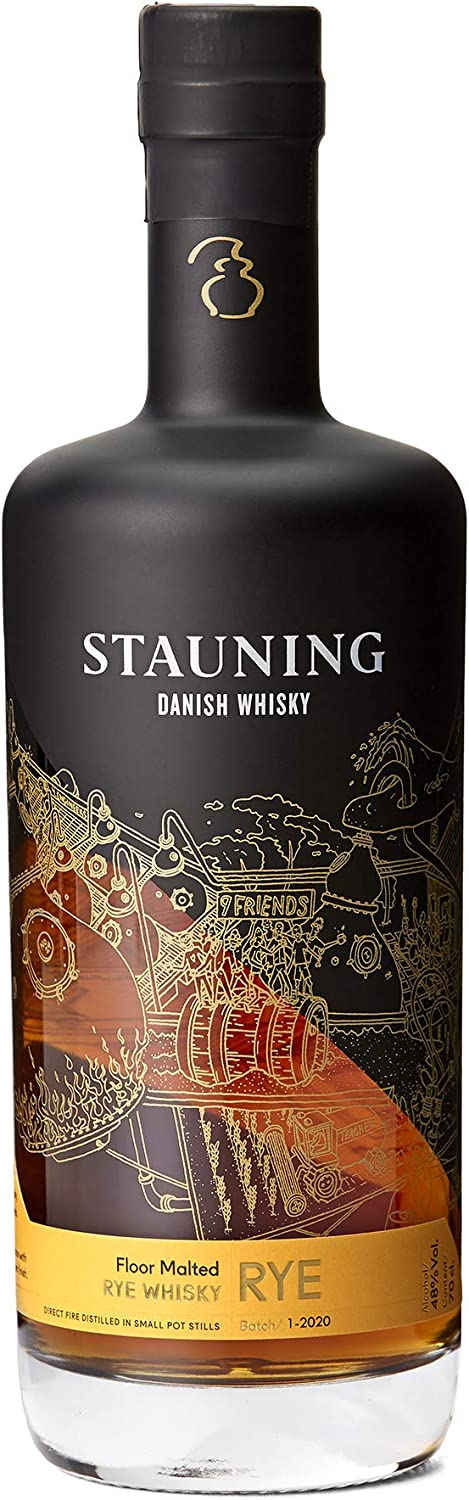 STAUNING RYE WHISKY 48 %  70 CL.
