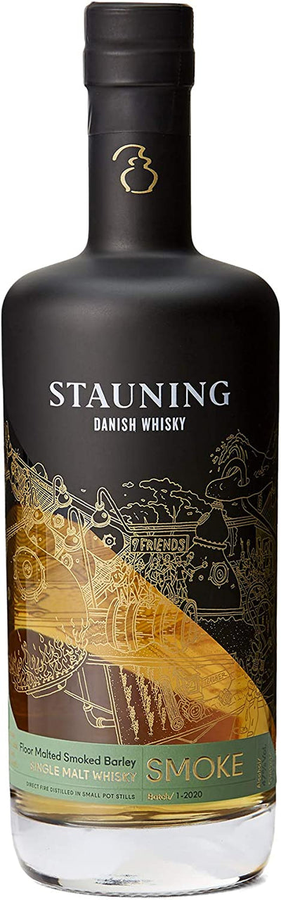 STAUNING SMOKED SINGLE MALT WHISKY 47 % 70 CL.