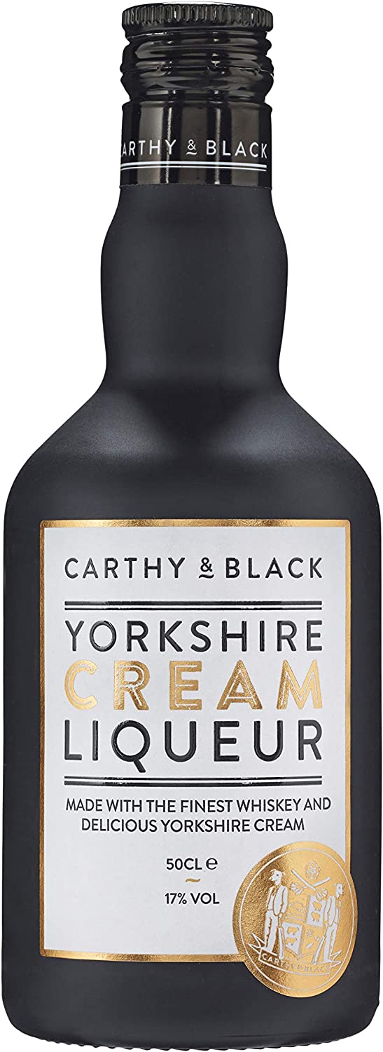 CARTHY & BLACK ORIGINAL YORKSHIRE CREAM LIQUEUR 17% 50 CL.
