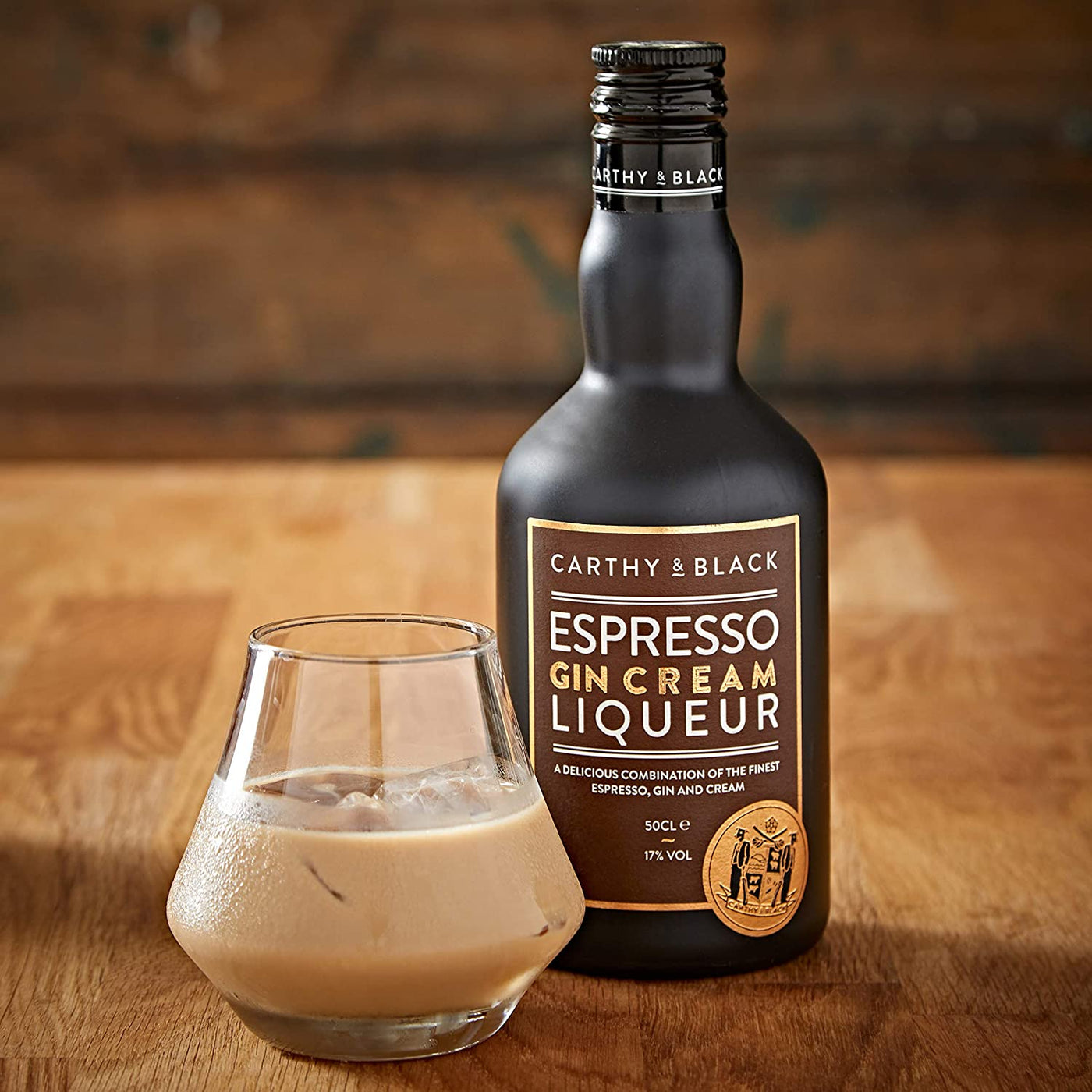 CARTHY & BLACK ORIGINAL ESPRESSO GIN CREAM LIQUEUR 17% 50CL