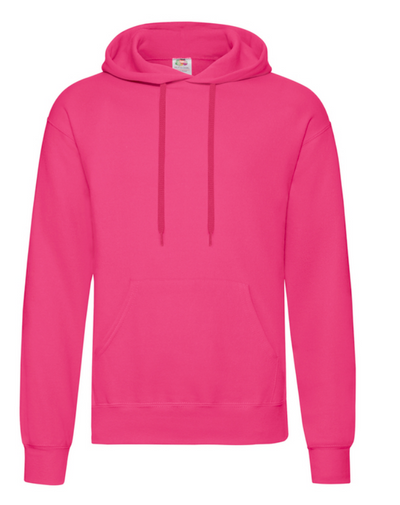 Fruit of the Loom - classic hættetrøje - fuchsia