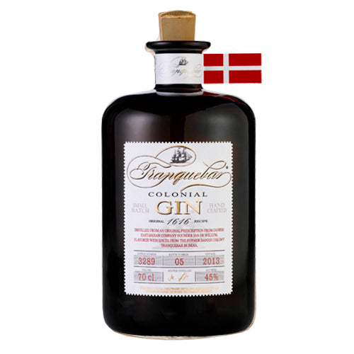 TRANQUEBAR COLONIAL DRY GIN 45 % 70 CL.